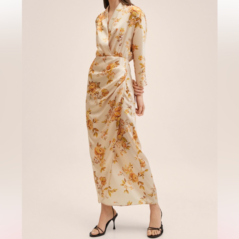 MANGO FLORAL PRINT DRESS.